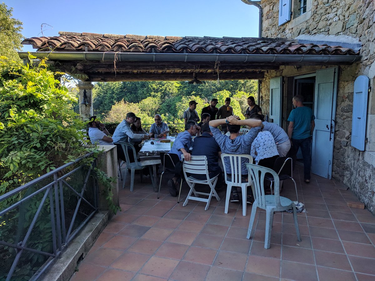 Session sur la terrasse